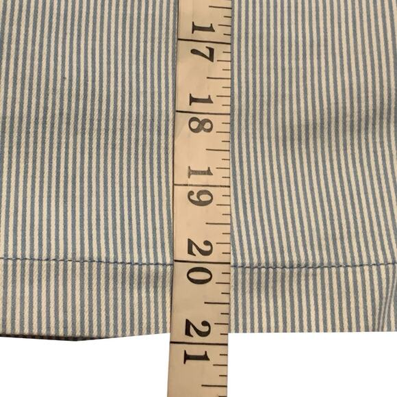 Chico's Skort NWT Women's Size 4 (NWT) Indigo Blue Zen Stripe Pull-On Athleisure - Picture 8 of 8